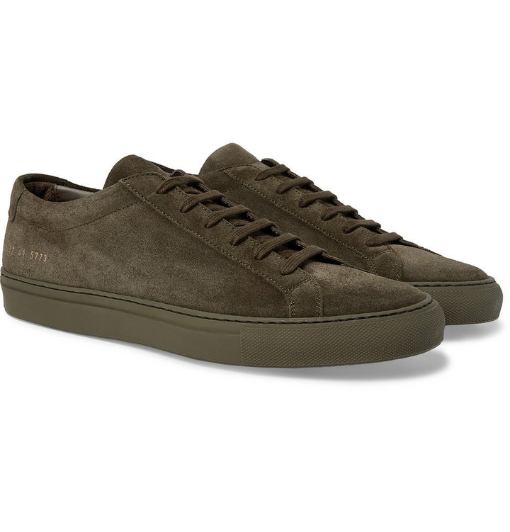 Photo: Common Projects - Original Achilles Suede Sneakers - Green