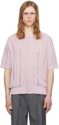 Dunst Pink Button Cardigan