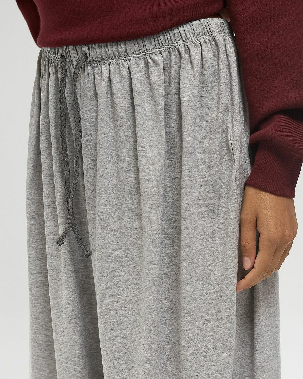 ROTATE Birger Christensen STRETCHY LONG PANTS Grey Womens Casual Pant