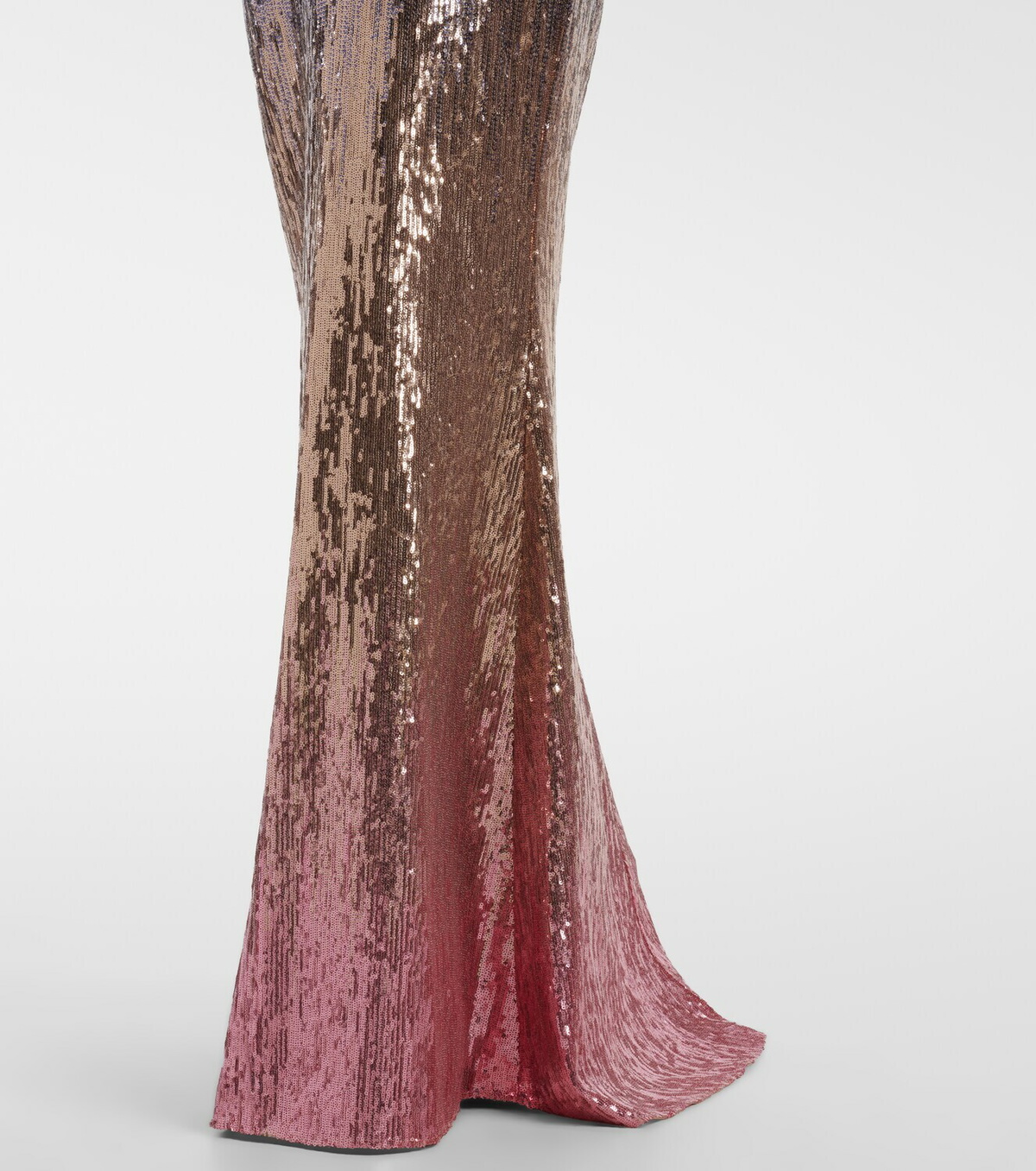 Elie Saab Ombré sequined belted gown