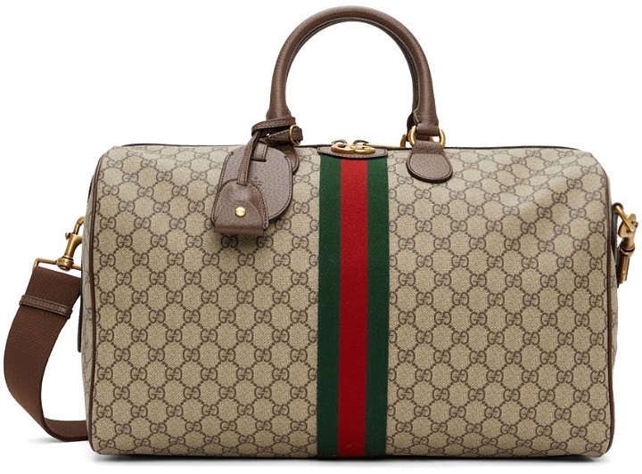 Photo: Gucci Beige Savoy Medium Ophidia Duffle Bag