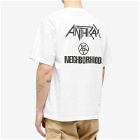 Neighborhood Men's Anthrax Judge Death T-Shirt in White