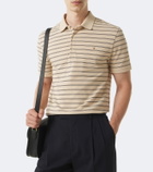 Valentino VGold striped cotton polo shirt