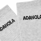 Adanola Women's Sock in Light Grey Melange