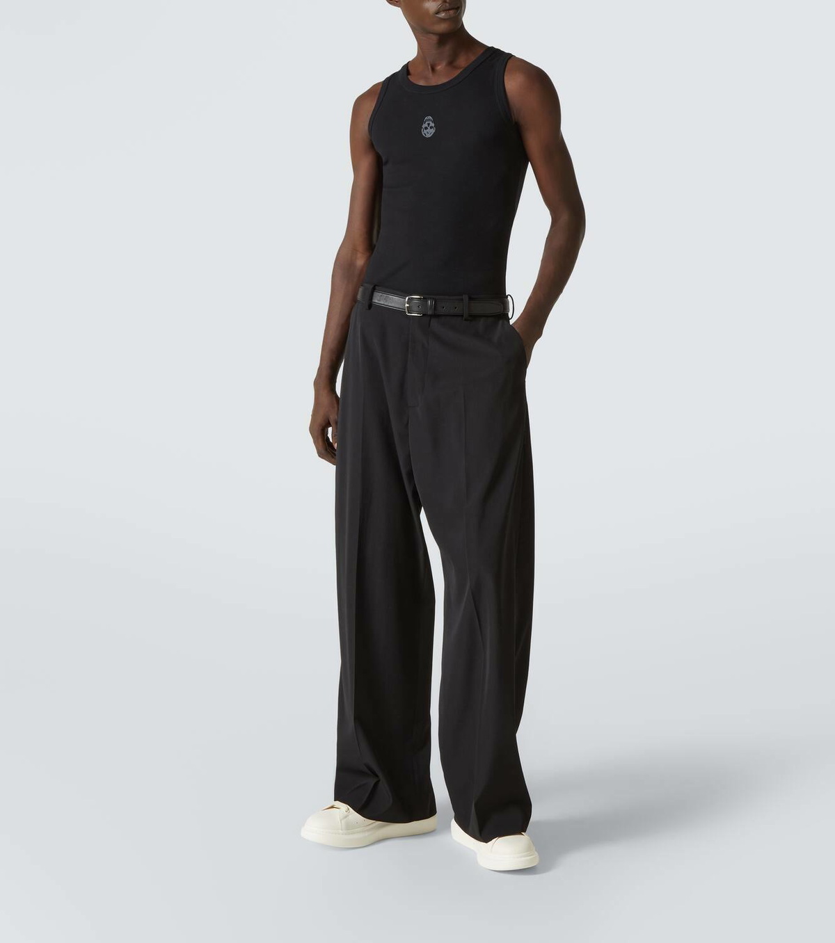 Alexander McQueen Cotton tank top