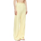 WARDROBE.NYC Beige Crepe Bias-Cut Trousers