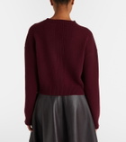 Fforme Marcela cropped wool and cashmere sweater