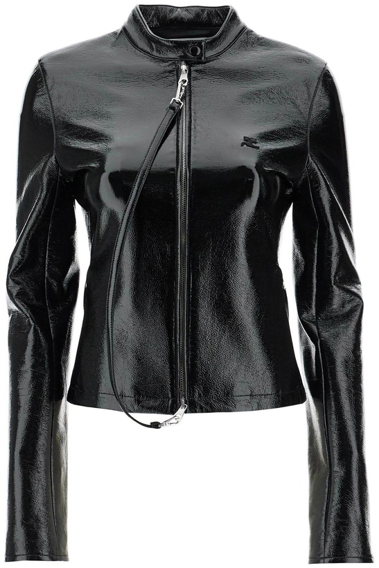 Photo: Courrèges Black Cotton Jacket With High Collar And Zip
