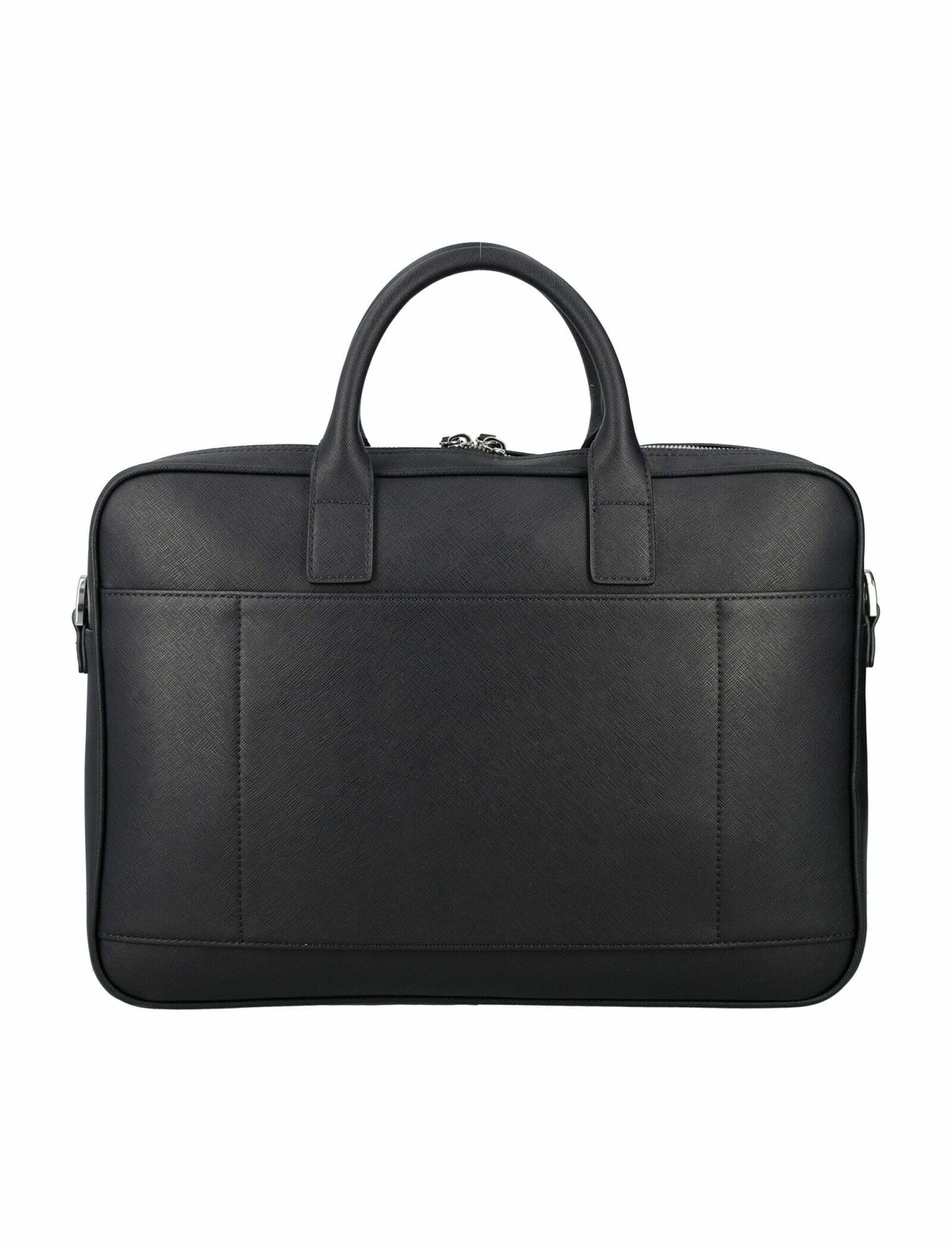 Emporio Armani Logo Plaque Zipped Laptop Case