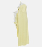 JW Anderson - Lace-trimmed satin maxi dress