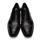 Alexander McQueen Black and Silver Studded Derbys