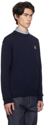 Maison Kitsuné Navy Fox Head Sweater