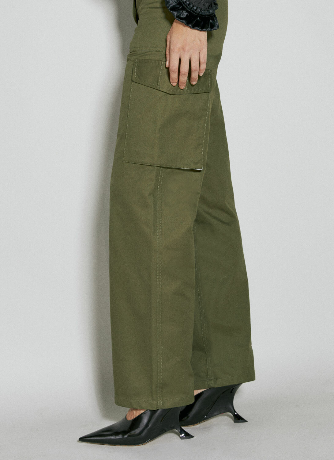 Rabanne Twill Cargo Pants