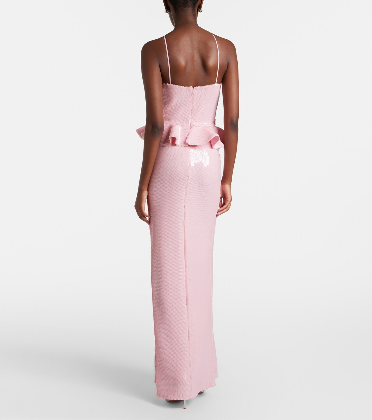 Rodarte Sequined peplum gown