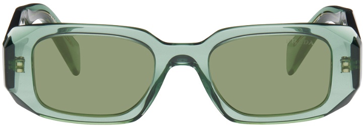 Photo: Prada Eyewear Green Symbole Sunglasses