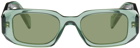 Prada Eyewear Green Symbole Sunglasses