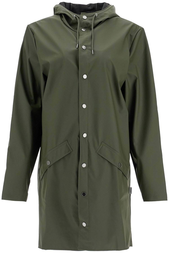 Photo: RAINS unisex long rain jacket Khaki