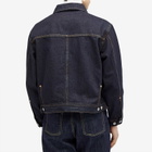 Uniform Bridge Men's Type-1 Denim Trucker Jacket in Indigo