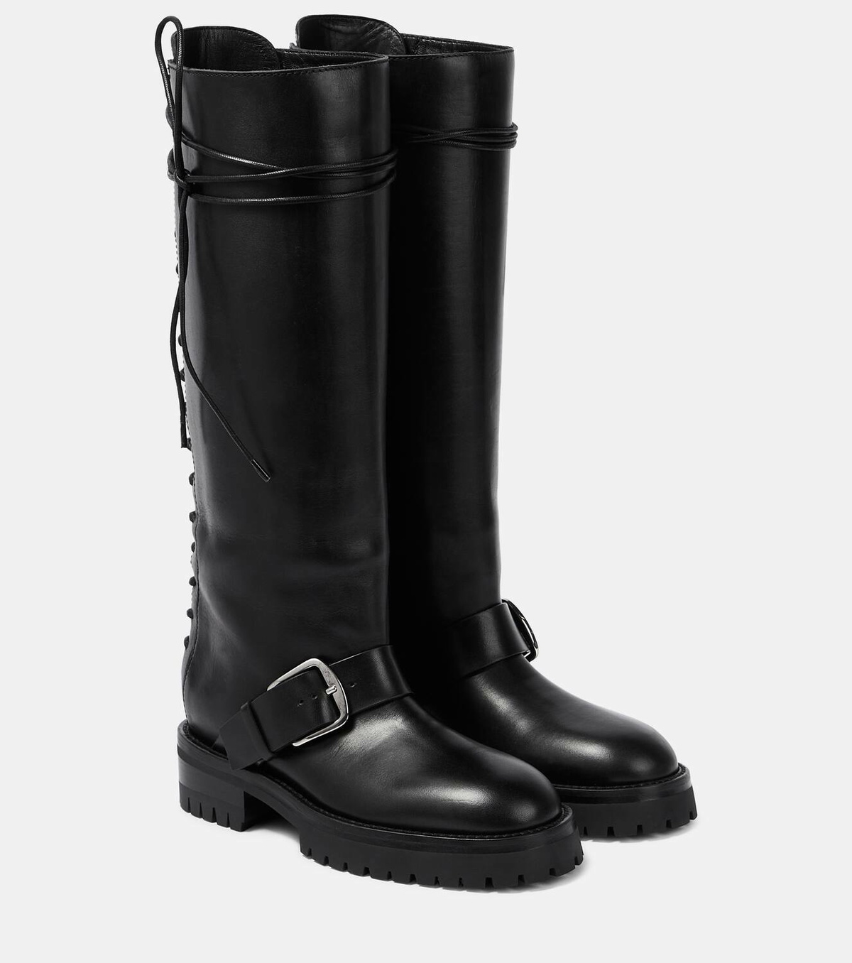 Ann Demeulemeester Ans knee-high leather boots Ann Ann Demeulemeester Ans knee-high leather boots Ann