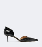 Victoria Beckham Victoria Angle D'Orsay croc-effect leather pumps