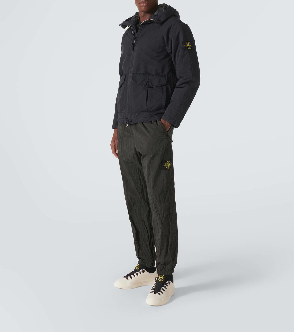 Stone Island S0101 leather sneakers