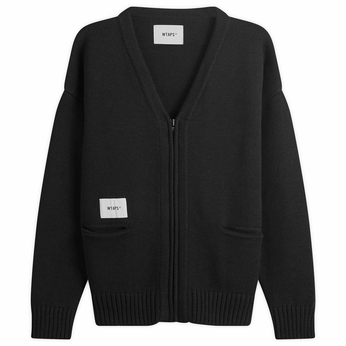 WTAPS Men's Palmer Zip Cardigan in Black WTAPS