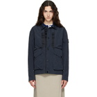 Stone Island Navy Q100008 Warp Rib Nylon-TC Jacket