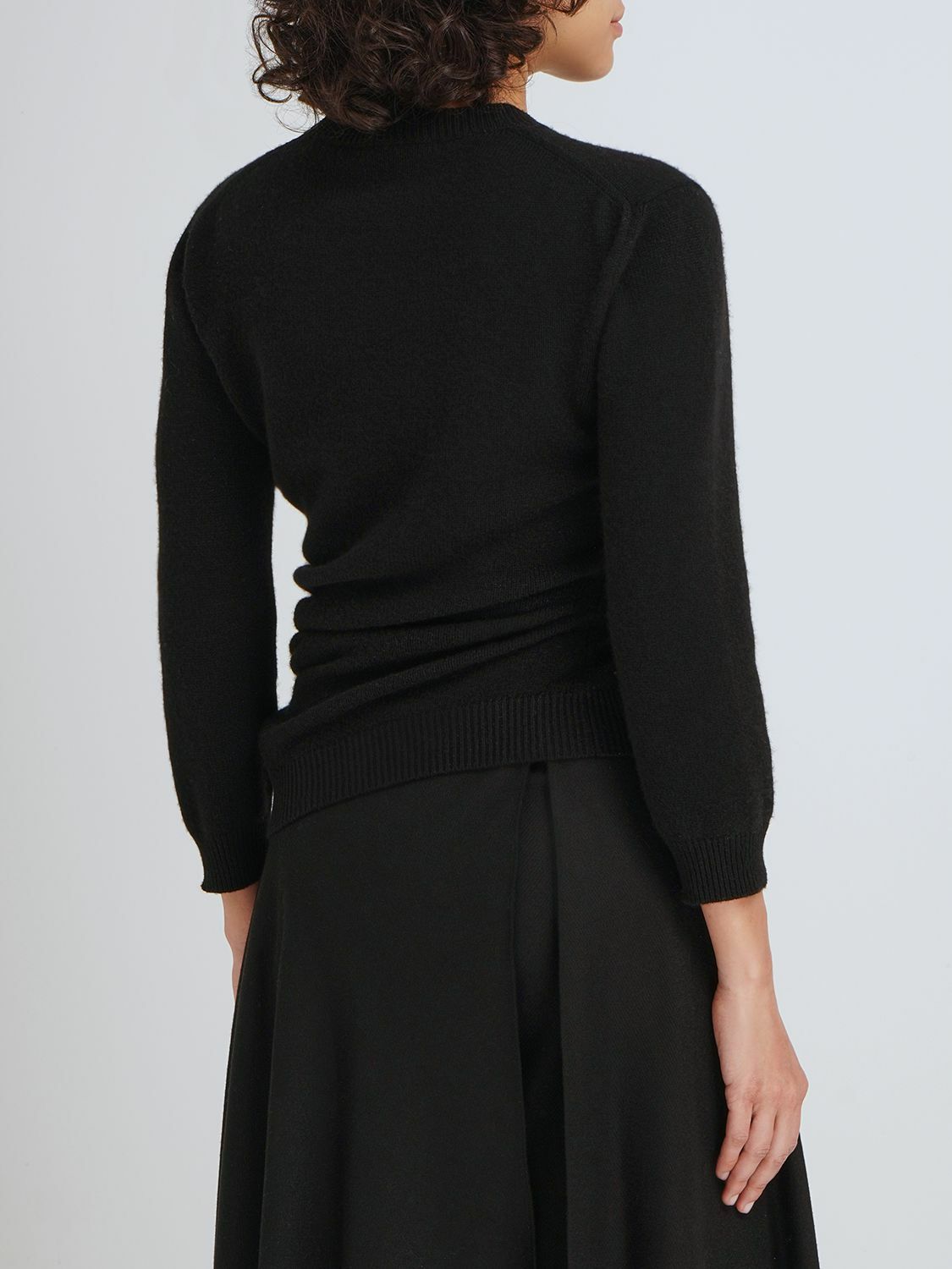 LORO PIANA Queenstown Ruched Cashmere Knit Sweater Loro Piana