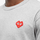 Comme des Garçons Play Men's Invader Heart T-Shirt in Grey