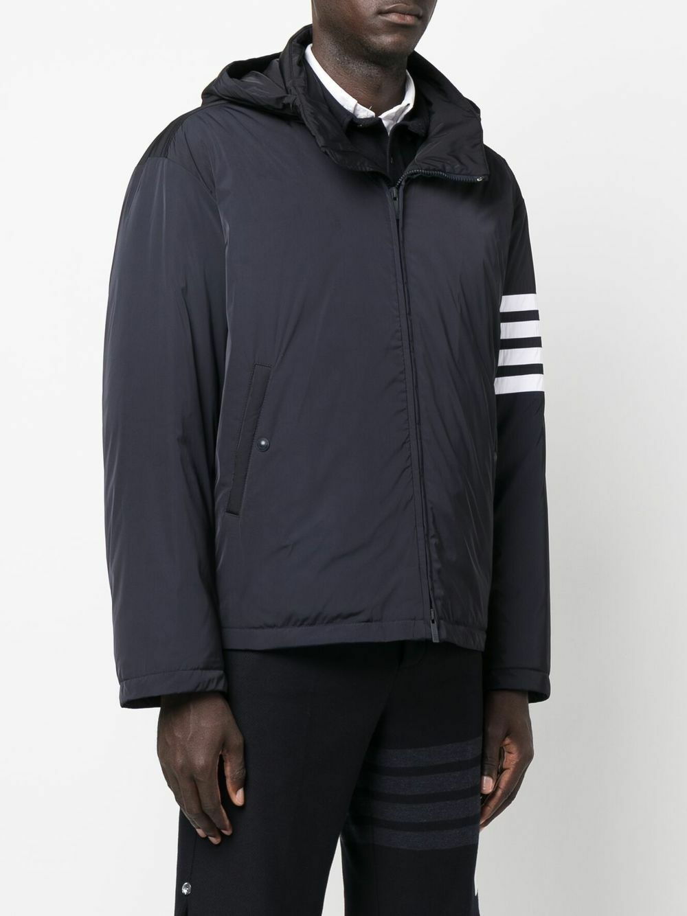 Thom Browne Snap Front Shirt Jacket Blouson 600051546mlt main image 1