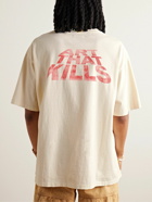 Gallery Dept. - Distressed Printed Cotton-Jersey T-Shirt - White