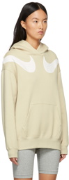 Nike Beige Swoosh Hoodie