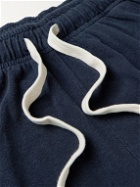 Jungmaven - Lounge Garment-Dyed Hemp and Organic Cotton-Blend Drawstring Shorts - Blue