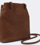Miu Miu Mini leather bucket bag