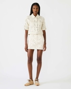 Steve Madden Beck Jacket Eyelet in Cream