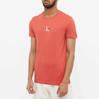 Calvin Klein Men's Monogram Logo T-Shirt in Rhubarb Red