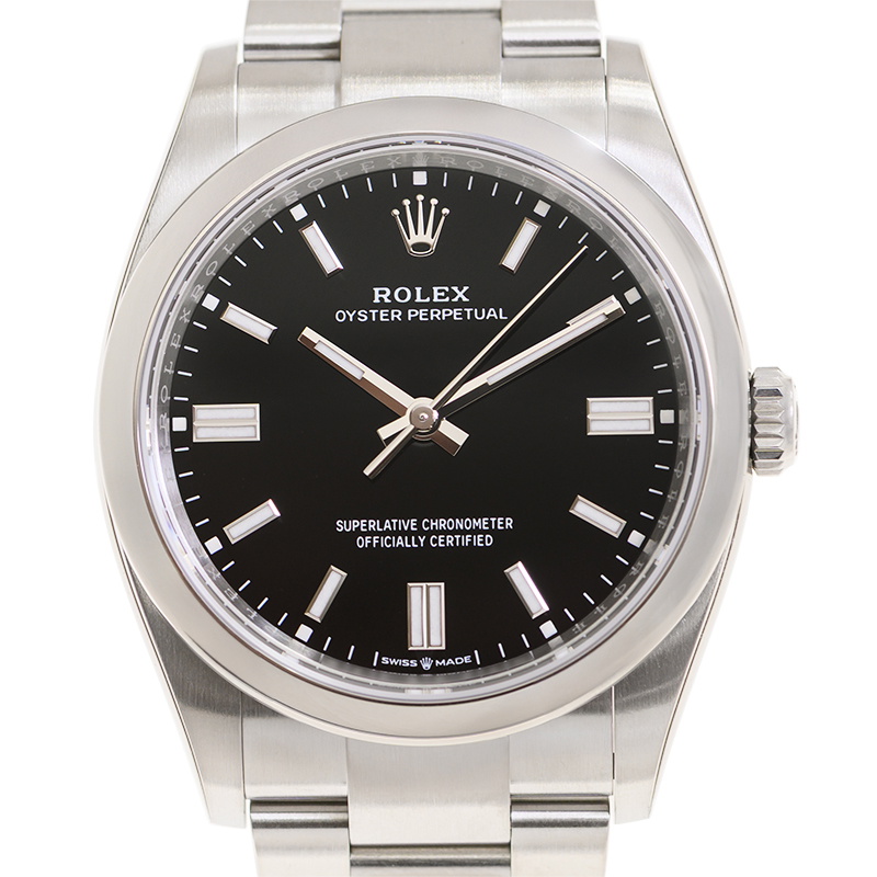 Rolex Oyster Perpetual Automatic Chronometer Black Dial Mens Watch M126000-0014
