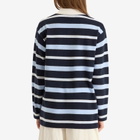 GUEST IN RESIDENCE Women's Striped Rugby in Midnight Combo