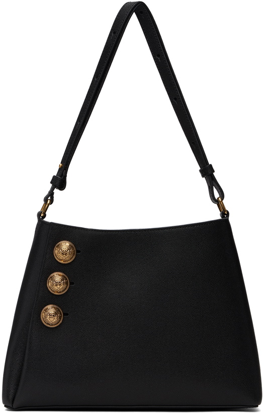 Photo: Balmain Black Emblème Shoulder Bag