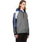 John Elliott Blue and Grey Sail Pullover Jacket