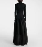 Jacques Wei Gathered maxi dress