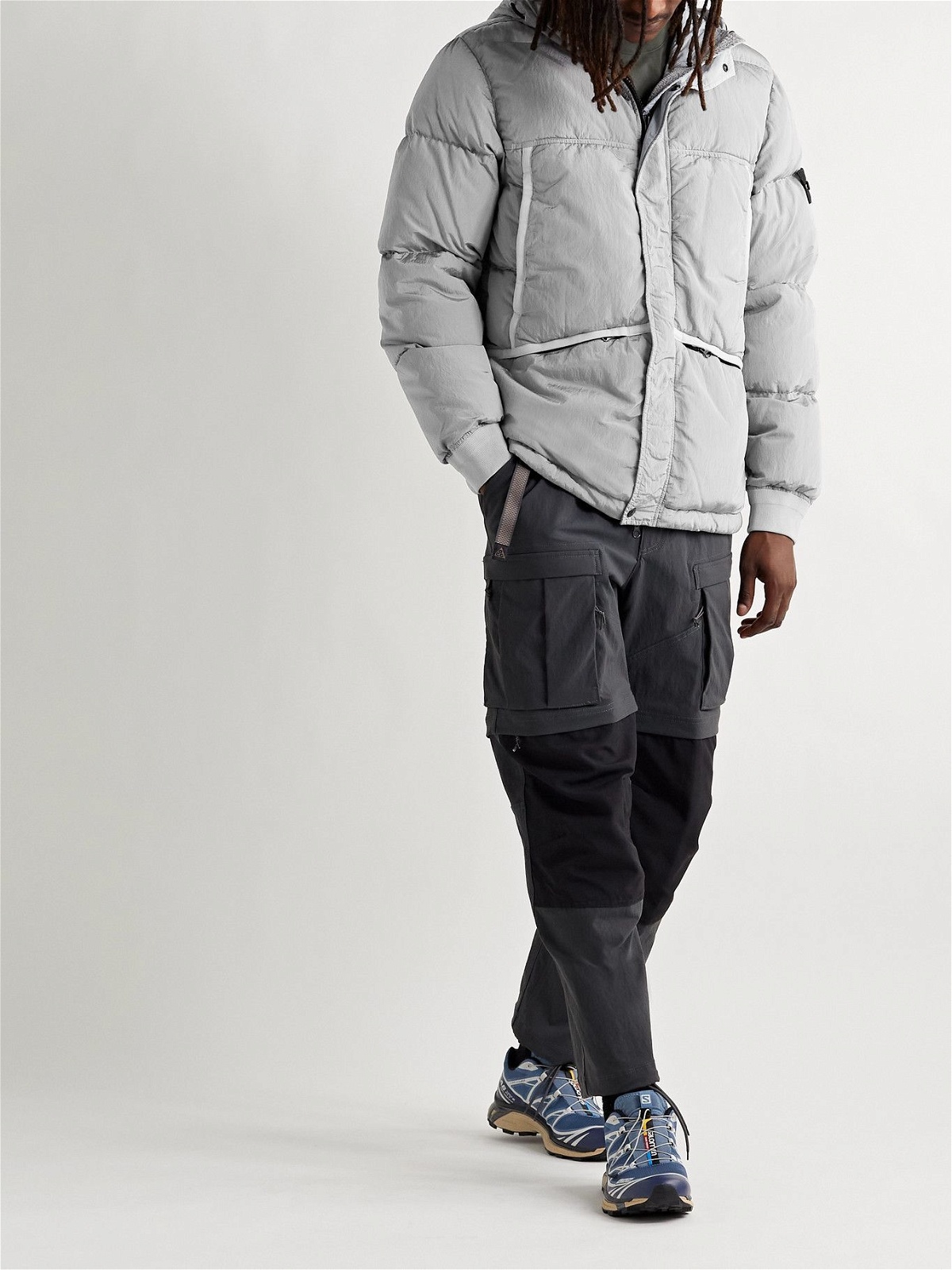 Stone Island - Quilted Hooded Shell Down Jacket - Gray Stone Island