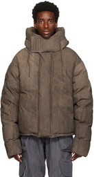 Entire Studios Brown Soa Down Jacket