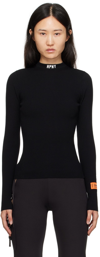 Photo: Heron Preston Black 'HPNY' Sweater