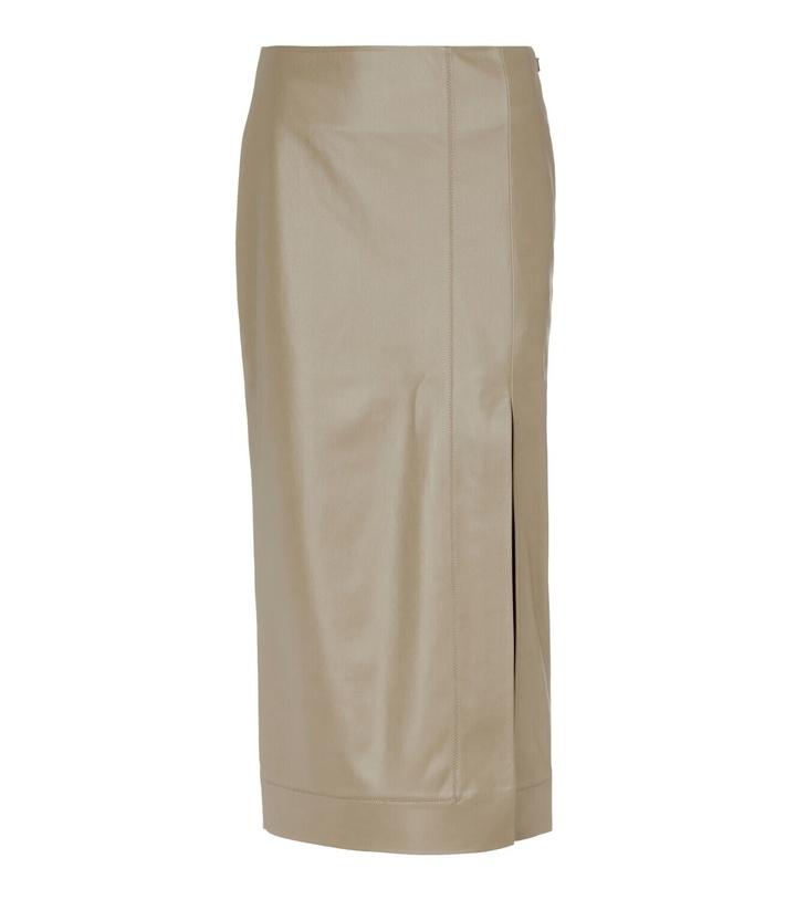 Photo: Safiyaa Madelle faux leather midi skirt