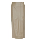 Safiyaa Madelle faux leather midi skirt