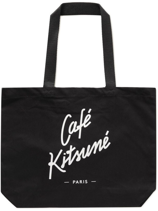 Photo: Café Kitsuné - Logo-Print Cotton-Canvas Tote Bag