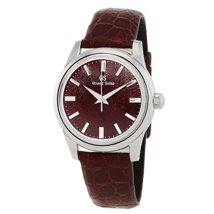 Photo: Grand Seiko ''Boshu'' Elegance Automatic Red Dial Unisex Watch SBGW287