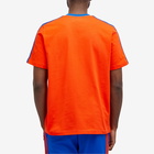 Adidas x Wales Bonner Short Sleeve T-Shirt in Bold Orange/Team Royal Blue