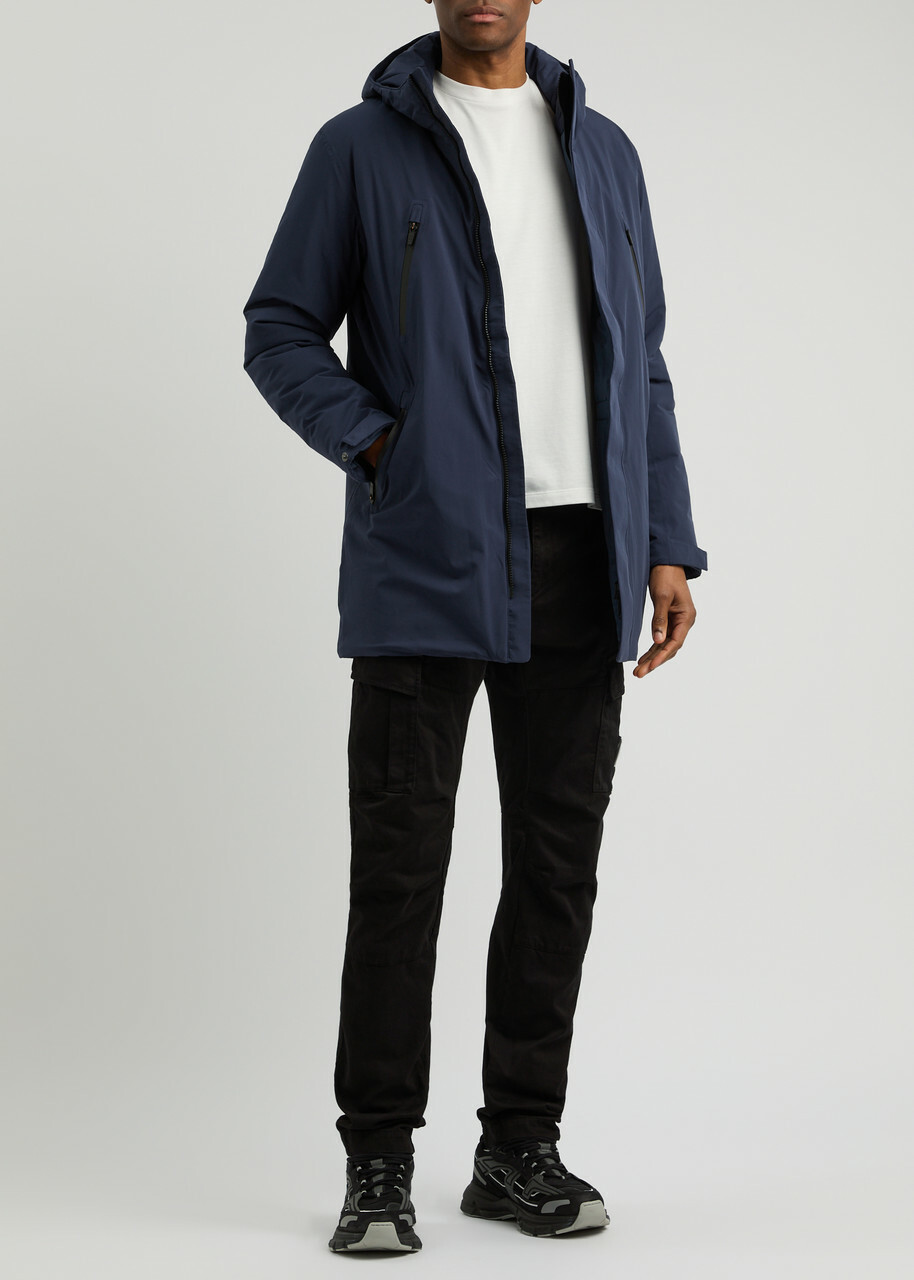 Sandbanks Terrace Padded Nylon Parka Navy